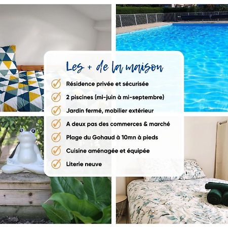 Charmante Maison De Vacances, 4P, Piscines, Proche Gohaud Saint-Michel-Chef-Chef Exterior photo