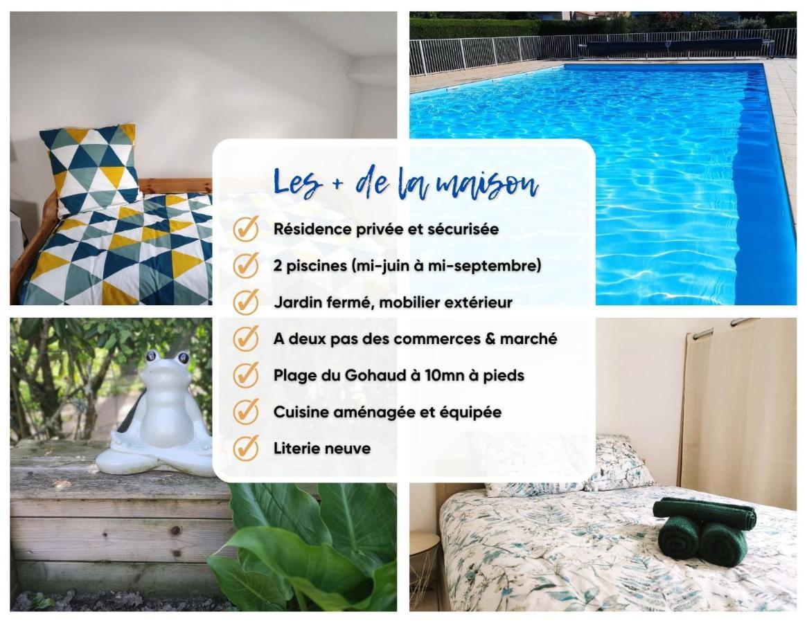 Charmante Maison De Vacances, 4P, Piscines, Proche Gohaud Saint-Michel-Chef-Chef Exterior photo